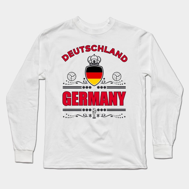 DEUTSCHALND | Deutscher Fußball | Germany Football Long Sleeve T-Shirt by VISUALUV